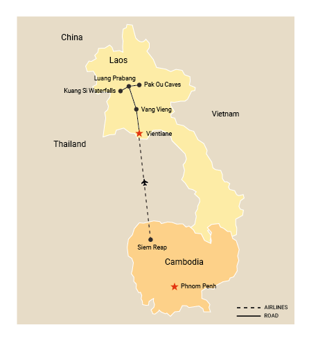 FROM SIEM REAP TO LUANG PRABANG